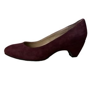 Eileen Fisher Vero Cuoio Suede Heels Pumps